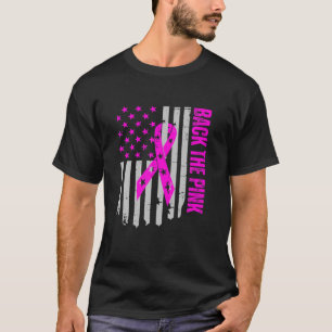 T-shirt Retourner Pink Breast Cancer Sensibilisation Drape