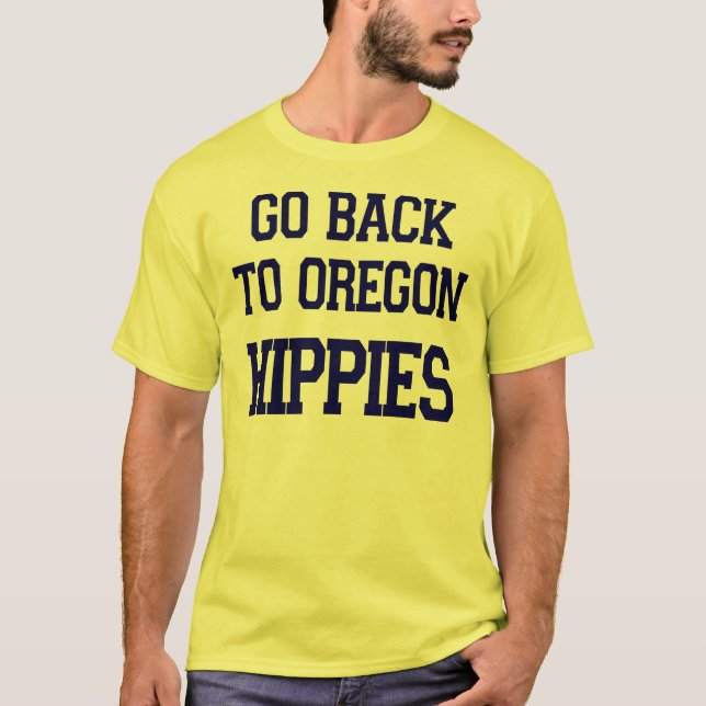 T-shirt Retournez à la chemise de l'Orégon (Devant)