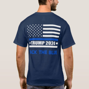 T-shirt Retournez le drapeau bleu mince Trump 2024