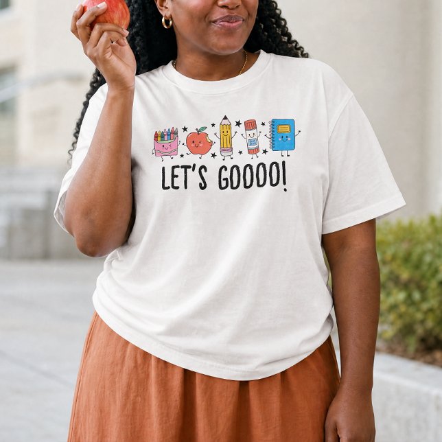 T-shirt Retournons à l'école, joli doodle  (Créateur téléchargé)