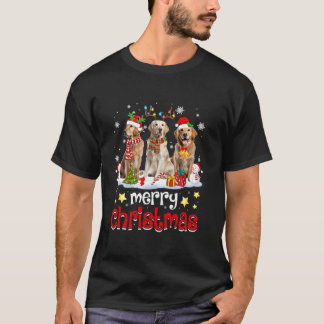 T-shirt Retrait d'or Noël avec Décorations Noël