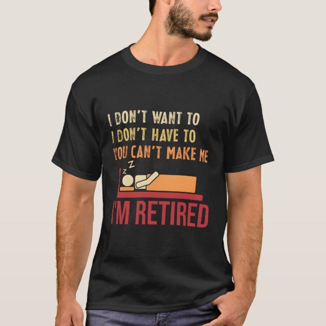 T-shirt Retrait Retrait Retraite d'Humour Retraite de trav (Devant)