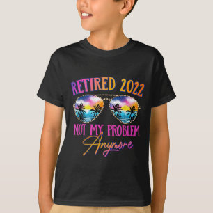 T-shirt Retraité 2022 Plus Mon Problème Vintage Été