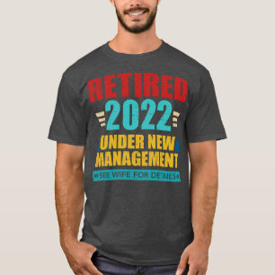T-shirt Retraité 2022 sous nouvelle gestion rétro