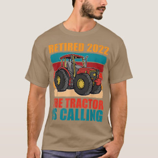 T-shirt Retraité 2022 Tracteur de retraite fermier Retro v