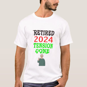 T-shirt Retraité 2024 Tension Gone - Relaxed and Free