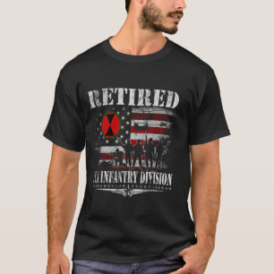 T-shirt Retraité 7e division d'infanterie Matière grasse m