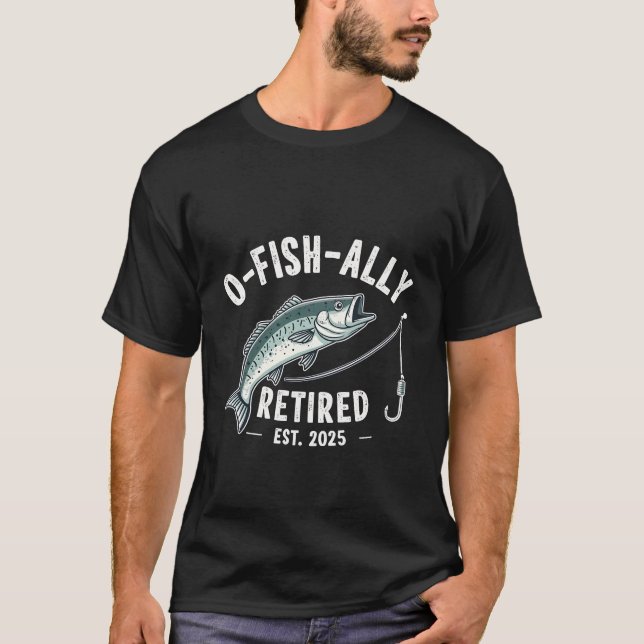 T-shirt Retraité à la retraite à l'est 2025 Fisher Papa Re (Devant)