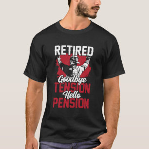 T-shirt Retraité Adieu Tension Bonjour Pension Retraité Fi