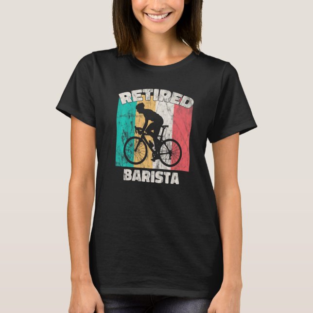 T-shirt Retraite Barista retraitée (Devant)
