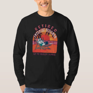 T-shirt Retraité Concepteur d'intérieur retraite Vintage