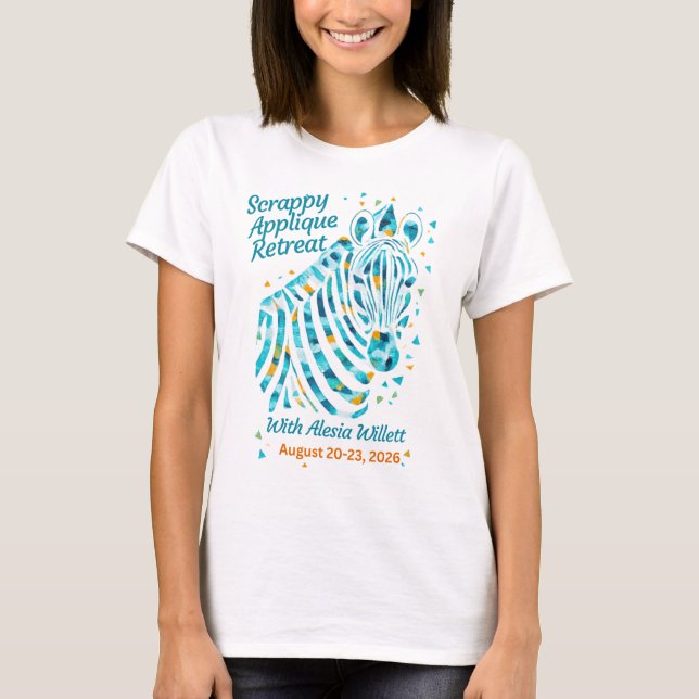 T-shirt Retraite d'appliqué dépareillé (Devant)