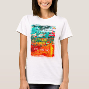 T-shirt Retraité Date Funny Hello Pension Peinture Artisti