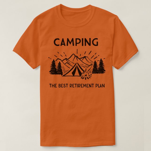T-shirt Retraite de camping (Design devant)