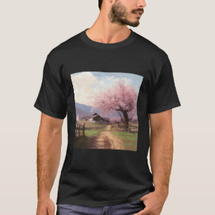T-shirt Retraite de cerisier en fleurs Sanctuaire de campa