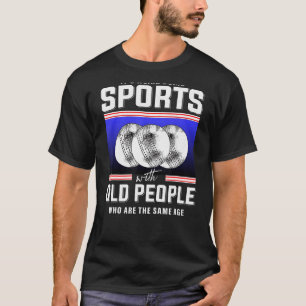 T-shirt Retraite de cricket vieil homme joueur de cricket