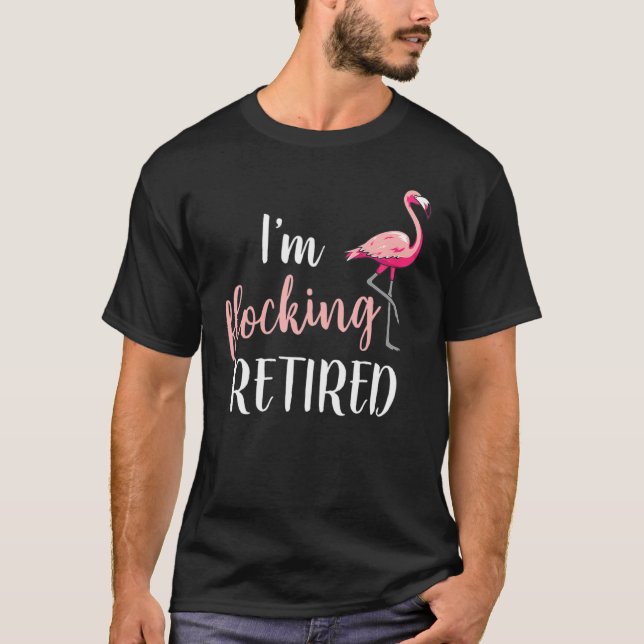 T-shirt Retraite de Flamingo Bird (Devant)