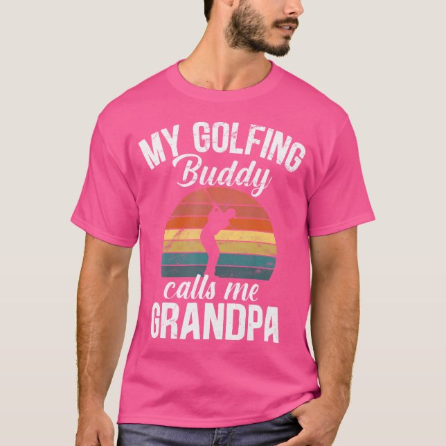T-shirt Retraite de golf Mes copains de golf m'appellent P (Devant)