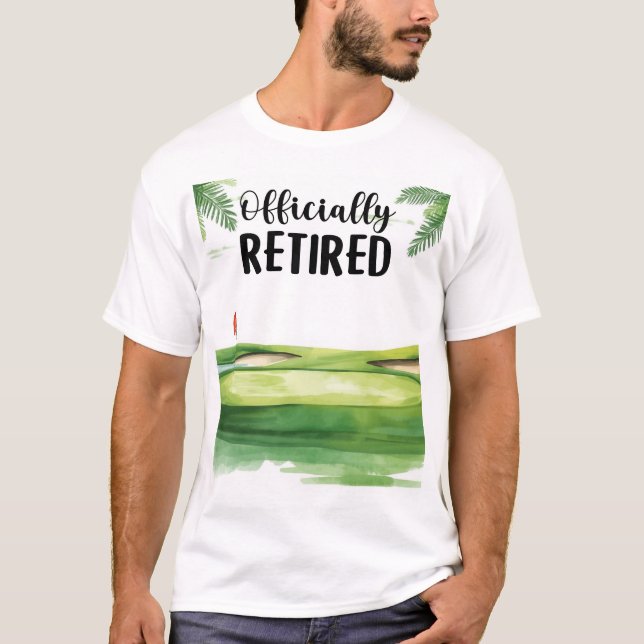 T-shirt Retraite de golf sur le parcours de golf  (Devant)