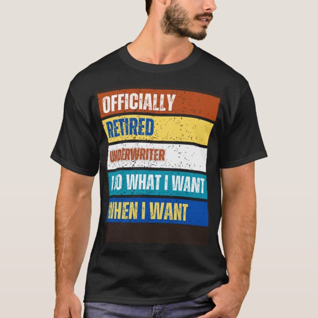 T-shirt Retraite de l'assureur à la retraite (Devant)