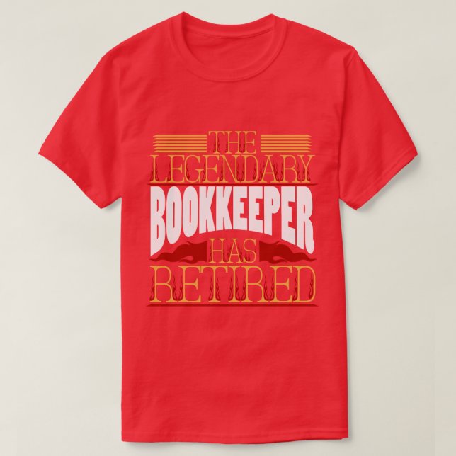 T-shirt Retraite de pension de comptable (Design devant)