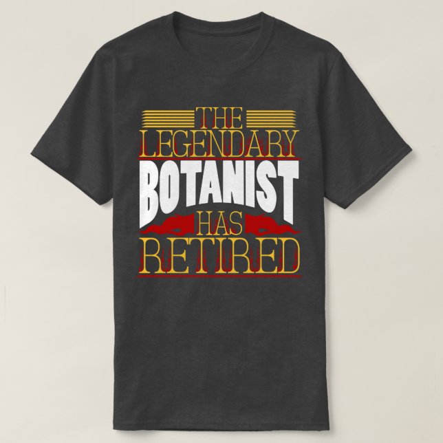 T-shirt Retraite de retraite botaniste (Design devant)