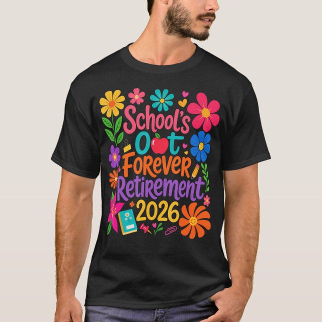 T-shirt Retraite Définitive 2026 Retraité (Devant)