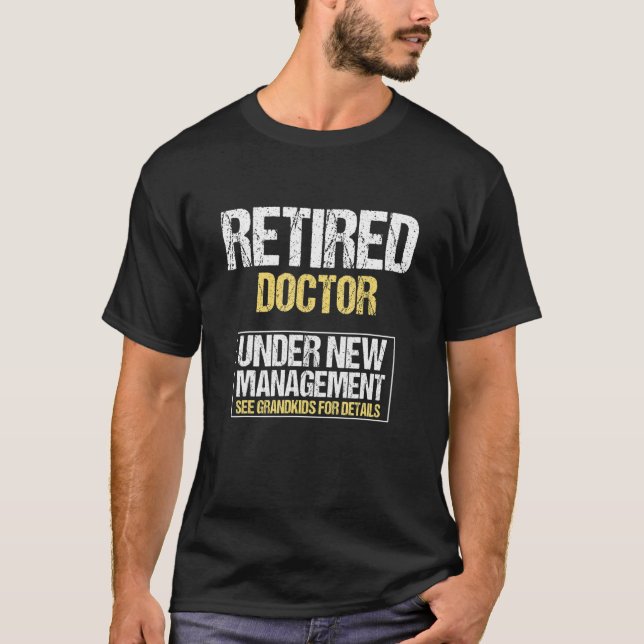 T-shirt Retraité Docteur Voir Grand-Enfants Pour Plus D'In (Devant)