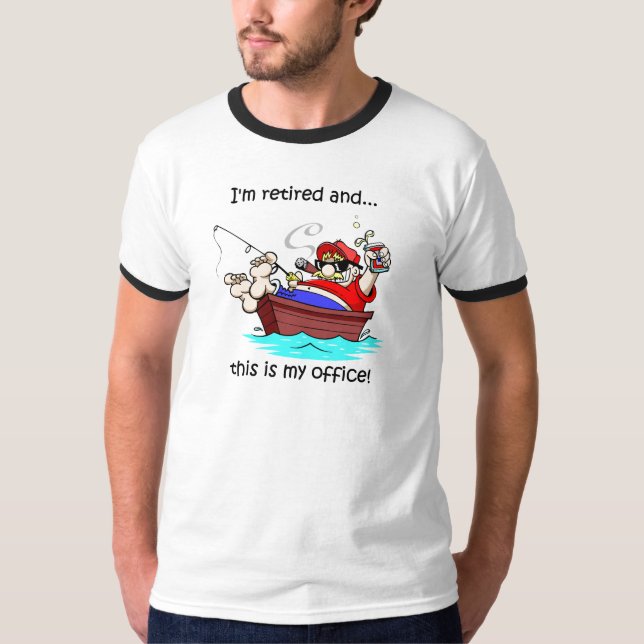 T-shirt Retraite drôle de pêche (Devant)