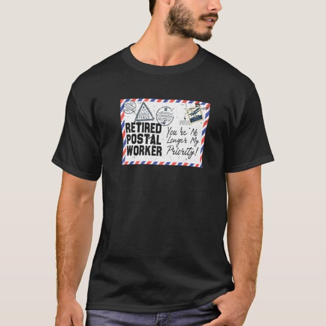 T-shirt Retraite du bureau de poste de retraite des travai (Devant)