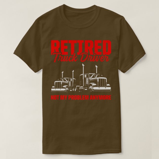 T-shirt Retraite du camionneur 2429 (Design devant)