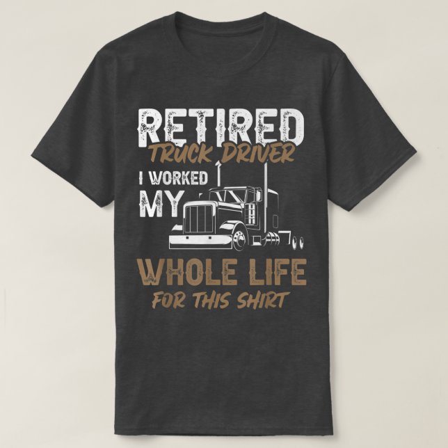 T-shirt Retraite du camionneur 2464 (Design devant)