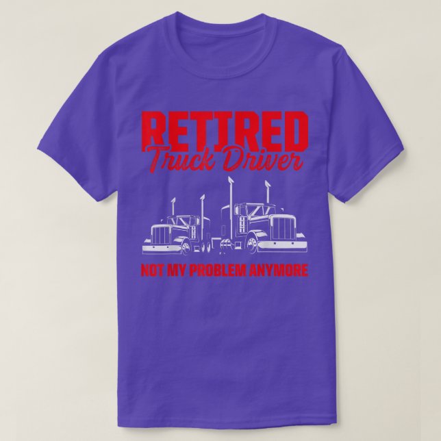 T-shirt Retraite du camionneur 2482 (Design devant)