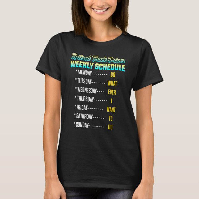 T-shirt Retraite du camionneur 4 (Devant)