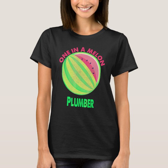 T-shirt Retraite D'Un Plomber Melon (Devant)