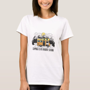T-shirt Retraite en montagne en camping-car