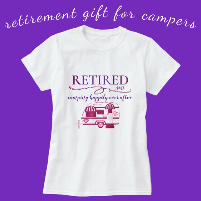 T-shirt Retraité et Camping heureux après (Créateur téléchargé)