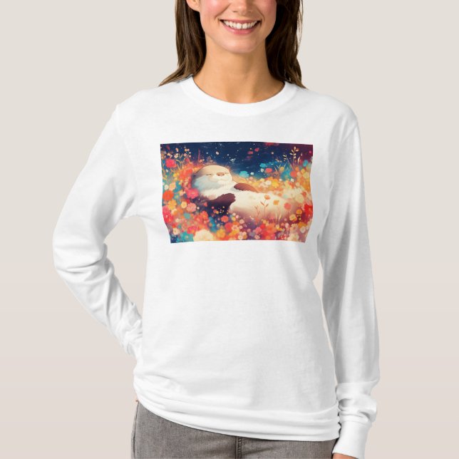 T-shirt Retraite Florale de la Loutre (Devant)