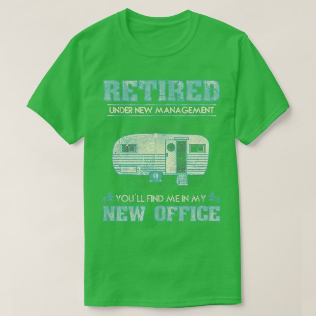 T-shirt Retraite Funny Camping RV Caravan Cadeau Retraite  (Design devant)