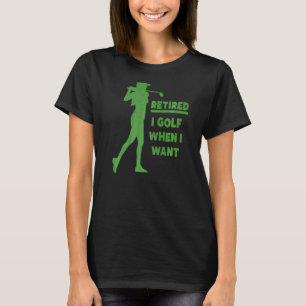 T-shirt Retraite Golfer Retraité Papa Golf Maman Golf Ball