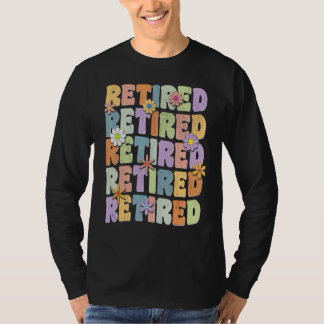 T-shirt RETRAITÉ Groovy & Hippie des années 60 Pensionné d