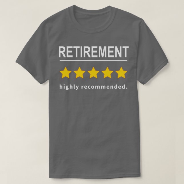 T-shirt Retraite hautement recommandée (Design devant)