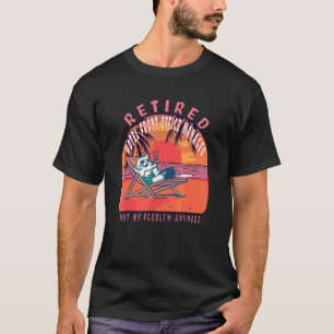 T-shirt Retraité Hotel Front Office Manager Vintage Retire