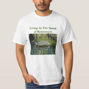 T-shirt Retraite Humour Lac Tortue Photo Nature Faune