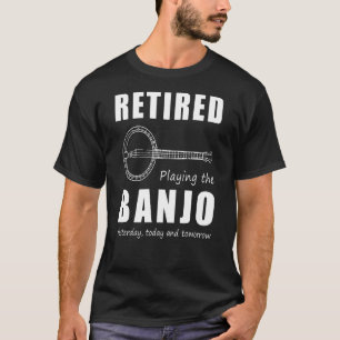 T-shirt Retraité Jouer Le Banjo 3 Jours