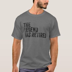 T-shirt Retraite La Légende A Retraité Boss Manager Fun