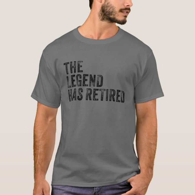 T-shirt Retraite La Légende A Retraité Boss Manager Fun (Devant)