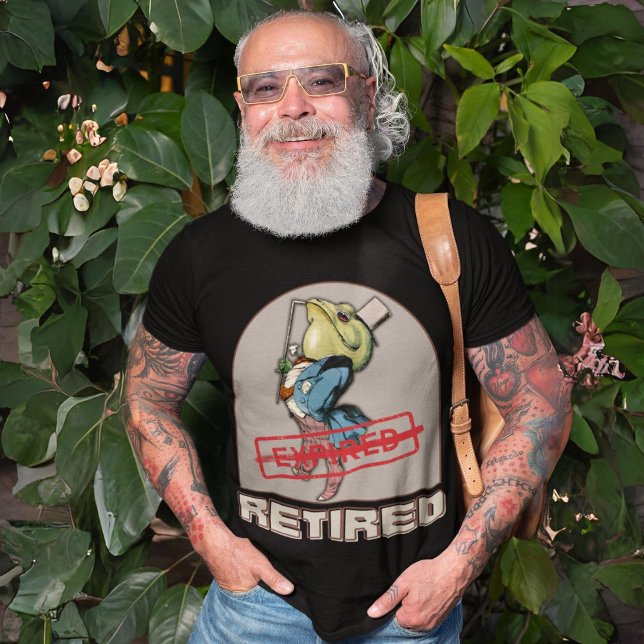 T-shirt Retraité non expirée Drôle cadeau de retraite pour (Retired Not Expired Funny Retirement Gift for Men T-Shirt)