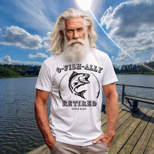 T-shirt Retraite O-poisson-allié Fatigué Drôle cadeau de p