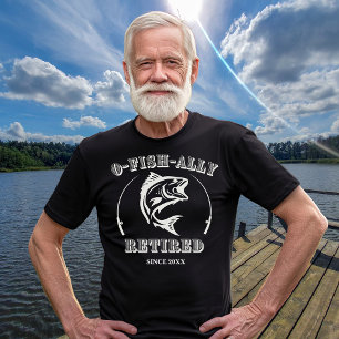 T-shirt Retraite O-poisson-allié Fatigué Drôle cadeau de p